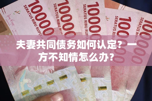 济南夫妻共同债务如何认定？一方不知情怎么办？