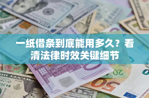 济南一纸借条到底能用多久？看清法律时效关键细节
