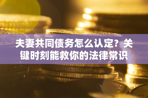 济南夫妻共同债务怎么认定？关键时刻能救你的法律常识