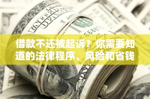 济南借款不还被起诉？你需要知道的法律程序、风险和省钱技巧